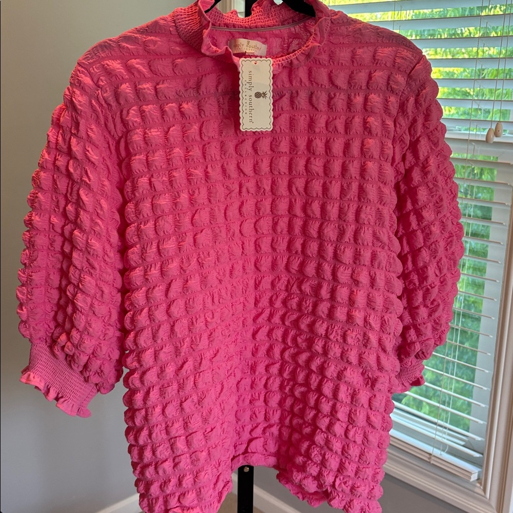 Simply Southern Bubble Blouse NWT